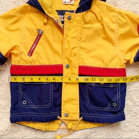 3T jacket windbreaker vintage primary colors Twinnies - Picture 6 of 8